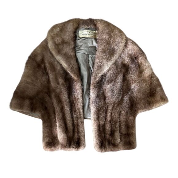 Vintage • Emba pastel mink stole - Picture 1 of 6